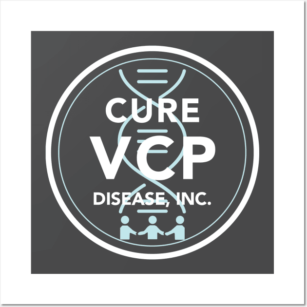 Cure VCP Disease Circle Logo - White Wall Art by Cure VCP Disease